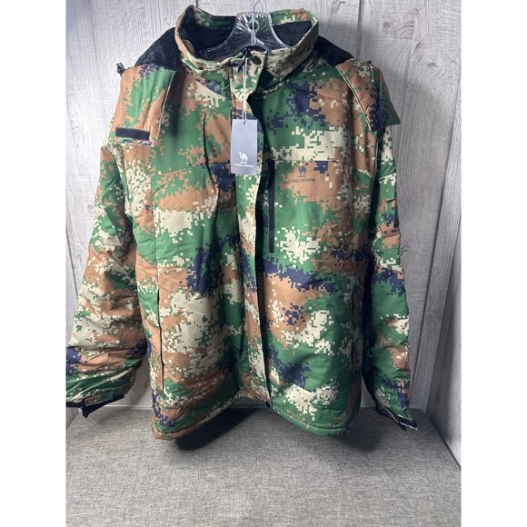Camel Crown Jackets & Blazers - Camel Crown Camo Ski Jacket Womens 3XL Waterproof Windproof Insulated Hooded